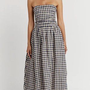 Dissh - Arlo Gingham Linen Midi Dress